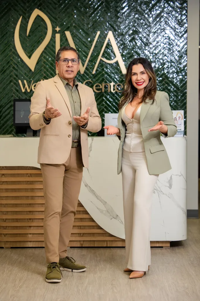 Co-Founders Giselle Baptista (CEO) and Carlos Alberto Pardo, MSN, APRN-C (Clinic Director & Lead Clinician) at Viva Wellness Center in Stoneham, MA